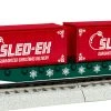 Lionel 1954210 HO Scale Flatcar With Christmas Containers -Lionel shop lionel 1954210 ho scale flatcar with christmas containers
