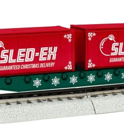 Lionel 1954210 HO Scale Flatcar With Christmas Containers