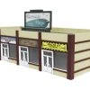 Lionel 1956180 HO Scale Suburban Strip Mall Built Up Structure -Lionel shop lionel 1956180 ho scale suburban strip mall built up structure 1