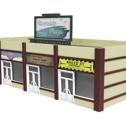 Lionel 1956180 HO Scale Suburban Strip Mall Built Up Structure