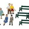 Lionel 1957200 HO Scale Sitting Figures With Benches And Dog -Lionel shop lionel 1957200 ho scale sitting figures with benches and dogs