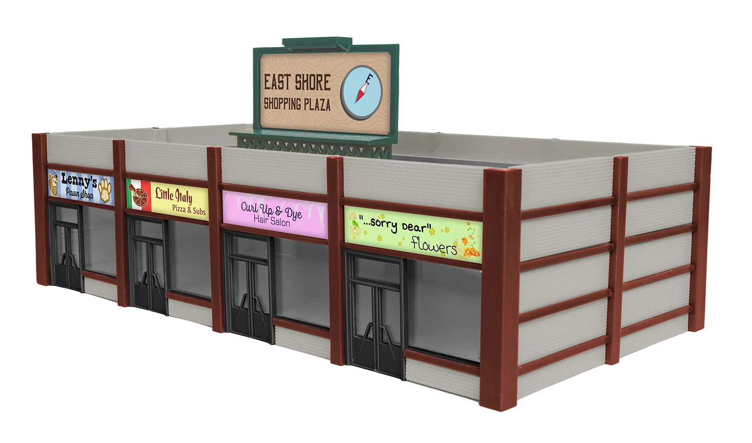 Lionel 1967190 HO Scale East Shore Shopping Center Building Kit 3 Lionel 1967190 HO Scale East Shore Shopping Center Building Kit