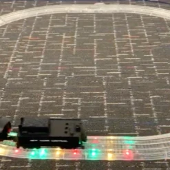 Lionel 2025010 O Gauge Lighted FasTrack 10" Straight 4 Pack -Lionel shop lionel 2025010 o gauge lighted fastrack 10 straight 4 pack 3