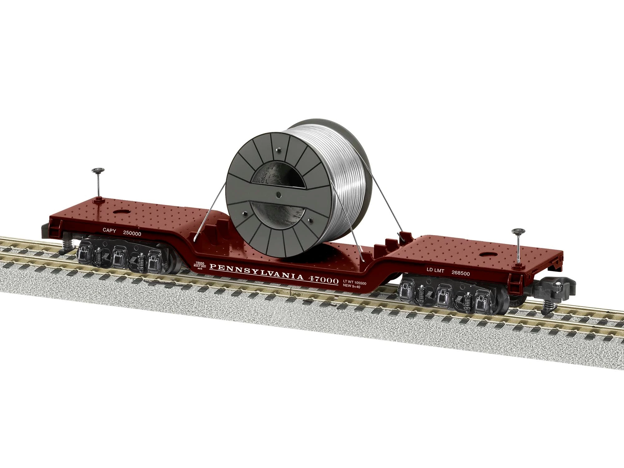 Lionel 2119050 S Gauge American Flyer Depressed Center Flatcar Pennsylvania - Pennsylvania PRR 3 Lionel 2119050 S Gauge American Flyer Depressed Center Flatcar Pennsylvania - Pennsylvania PRR