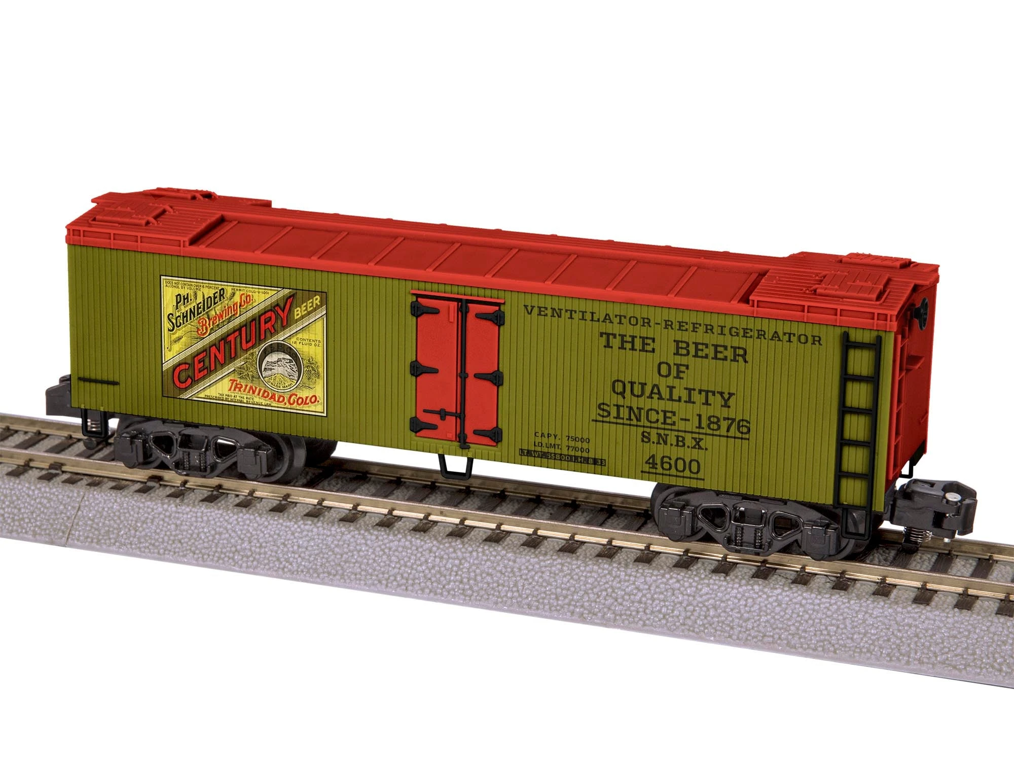 Lionel 2119090 S Gauge American Flyer Woodside Reefer Century Beer SNBX 4600 3 Lionel 2119090 S Gauge American Flyer Woodside Reefer Century Beer SNBX 4600