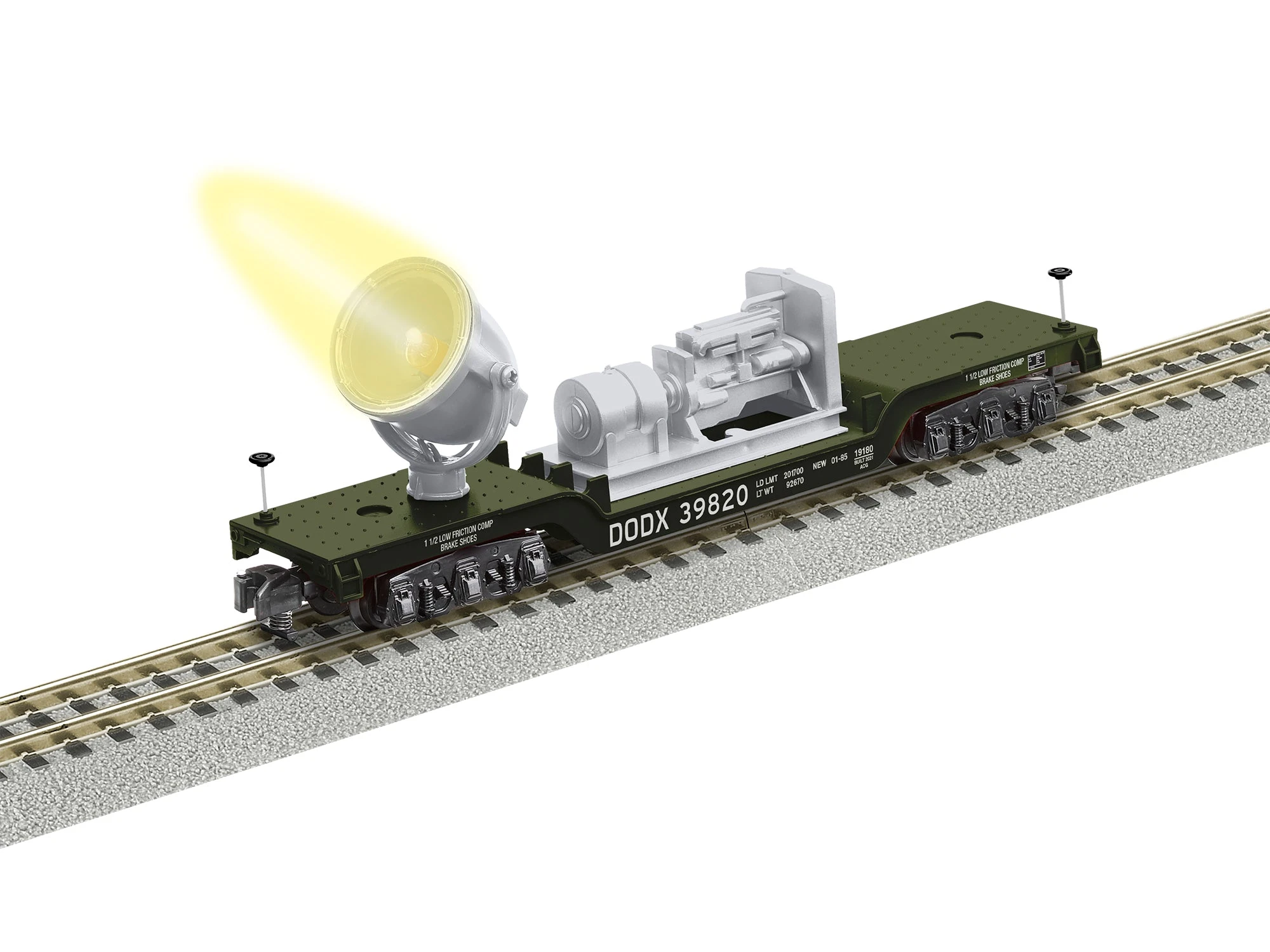 Lionel 2119180 S Gauge American Flyer Department Of Defense DODX Searchlight Car 3 Lionel 2119180 S Gauge American Flyer Department Of Defense DODX Searchlight Car