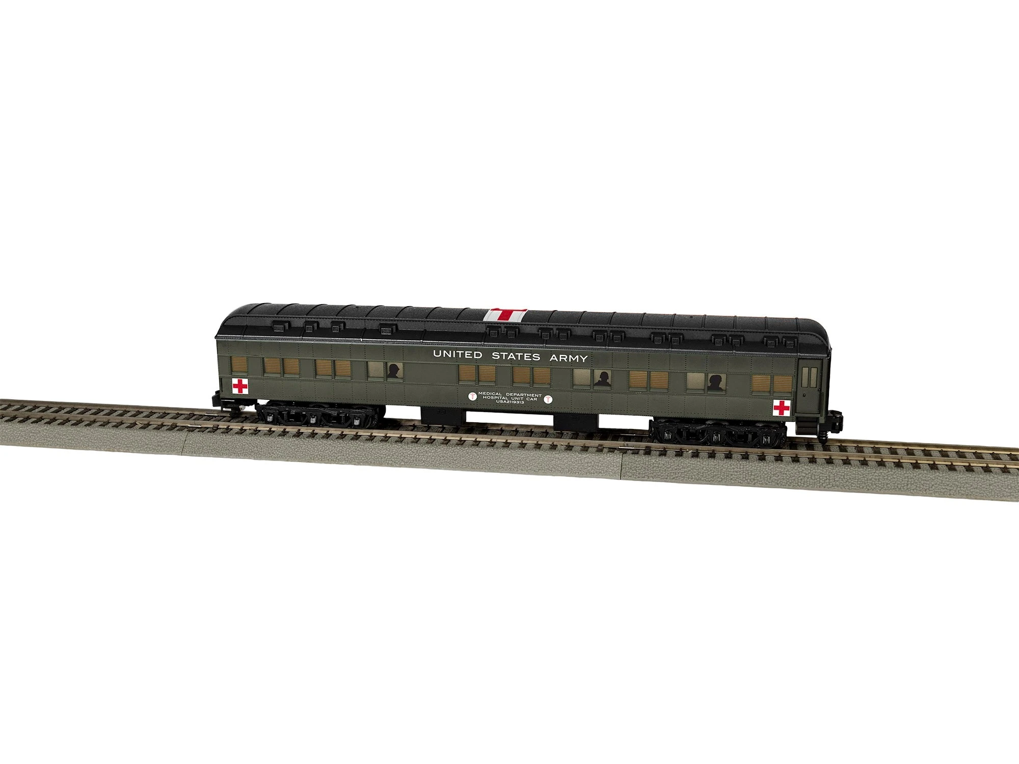 Lionel 2119310 S Gauge American Flyer US Army Hospital Car Pack 3 Lionel 2119310 S Gauge American Flyer US Army Hospital Car Pack - Image 2