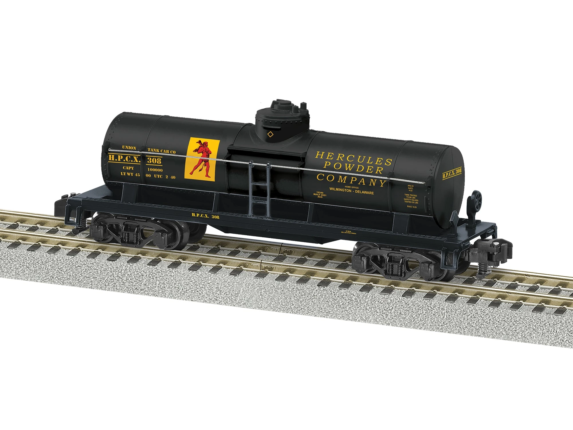 Lionel 2119340 S Gauge American Flyer Single Dome Tank Car Hercules Powder Co HCPX 308 3 Lionel 2119340 S Gauge American Flyer Single Dome Tank Car Hercules Powder Co HCPX 308