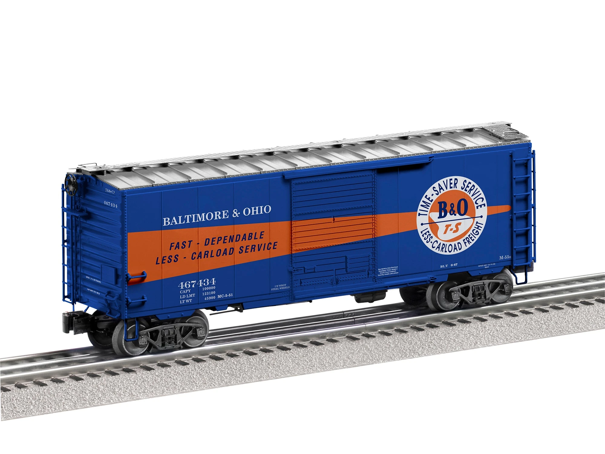 Lionel 2126370 O Scale VisionLine 40' Boxcar Baltimore & Ohio Time Saver B&O 467434 3 Lionel 2126370 O Scale VisionLine 40' Boxcar Baltimore & Ohio Time Saver B&O 467434