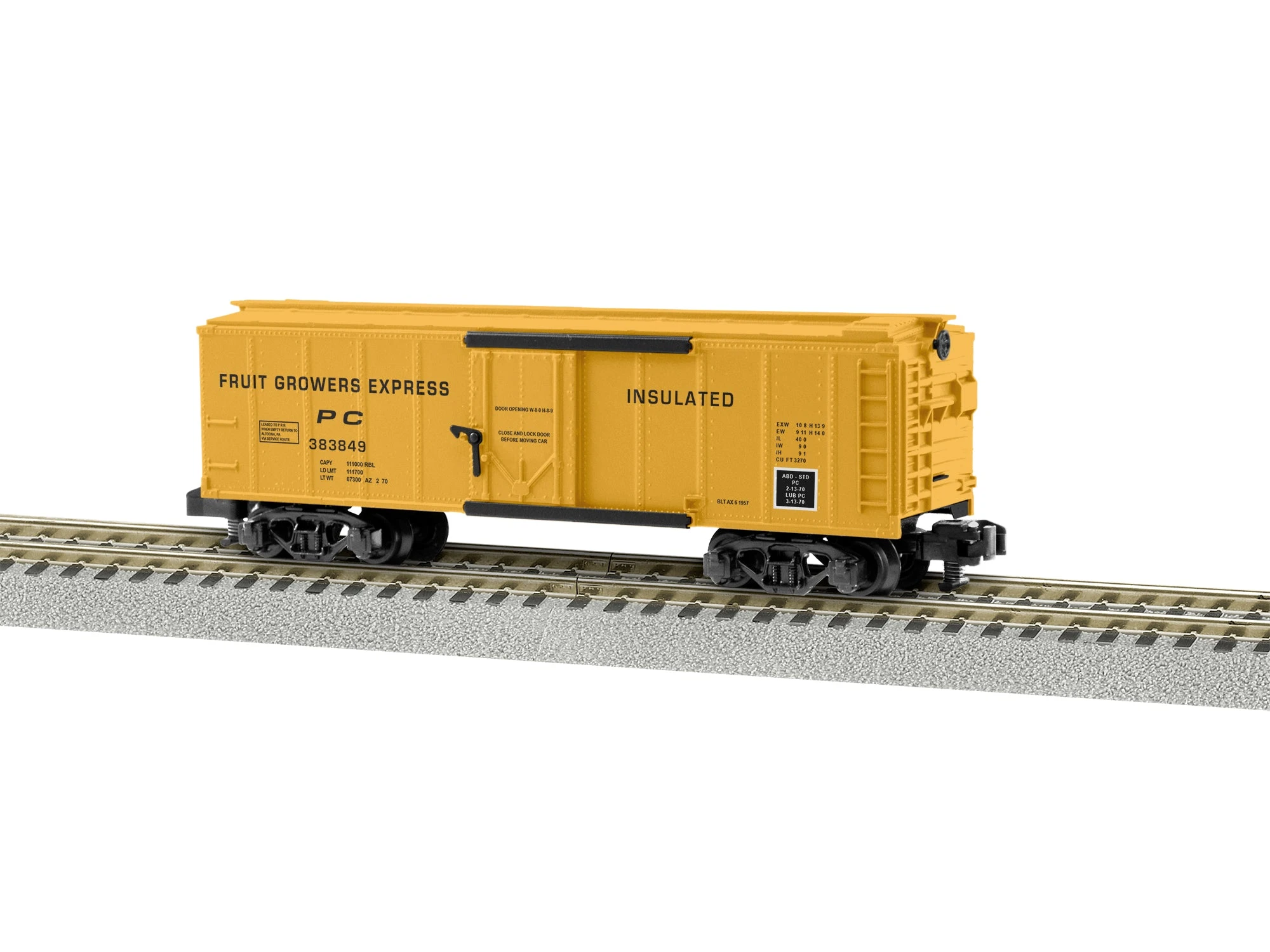 Lionel 2219381 S Gauge American Flyer 40' Boxcar Fruit Growers Express PC 383849 3 Lionel 2219381 S Gauge American Flyer 40' Boxcar Fruit Growers Express PC 383849