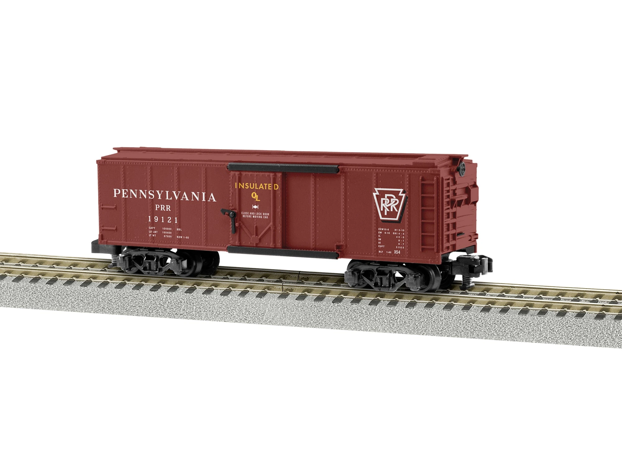 Lionel 2219392 S Gauge American Flyer 40' Insulated Boxcar Pennsylvania PRR 19121 3 Lionel 2219392 S Gauge American Flyer 40' Insulated Boxcar Pennsylvania PRR 19121