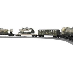 Lionel 2223010 O Gauge LionChief Army Freight Train Set With Bluetooth 5.0