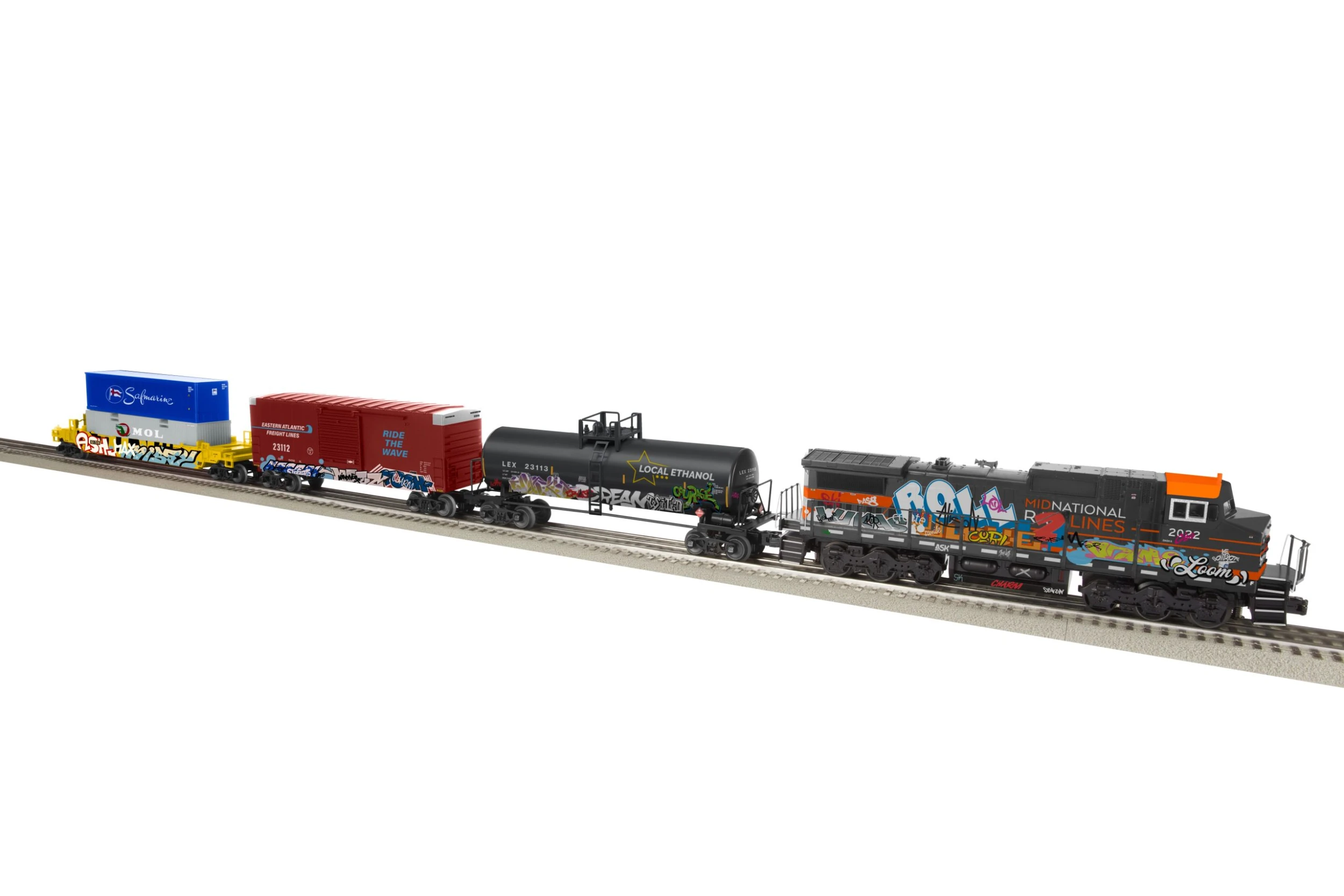 Lionel 2223110 O Gauge LionChief Graffiti Freight Train Set With Bluetooth 5.0 3 Lionel 2223110 O Gauge LionChief Graffiti Freight Train Set With Bluetooth 5.0