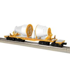 Lionel 2226430 O Scale LEGACY Union Pacific Rocket Booster Flatcars With Rockets 5 Pack