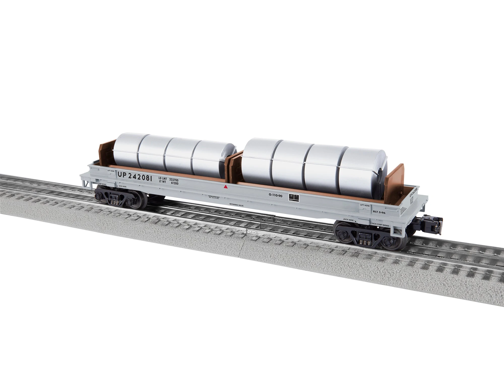 Lionel 2226501 O Scale Coil Car Union Pacific UP 242081 4 Lionel 2226501 O Scale Coil Car Union Pacific UP 242081 - Image 2