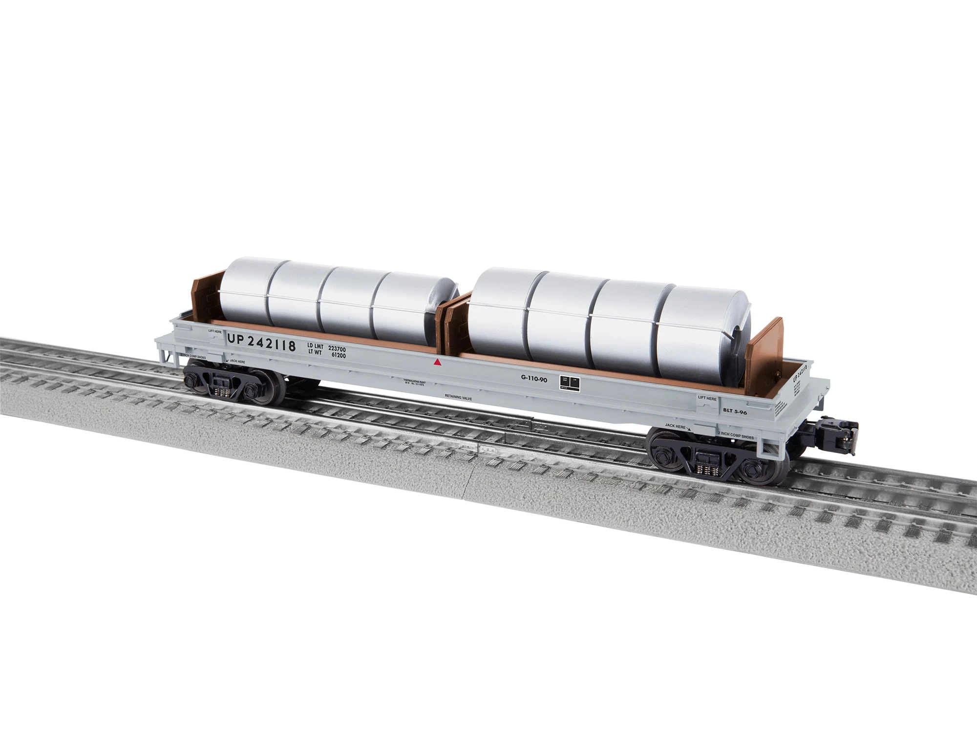 Lionel 2226502 O Scale Coil Car Union Pacific UP 242118 4 Lionel 2226502 O Scale Coil Car Union Pacific UP 242118 - Image 2
