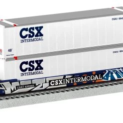 Lionel 2226592 O Scale Husky Stack Well Car With Graffiti CSX 620365
