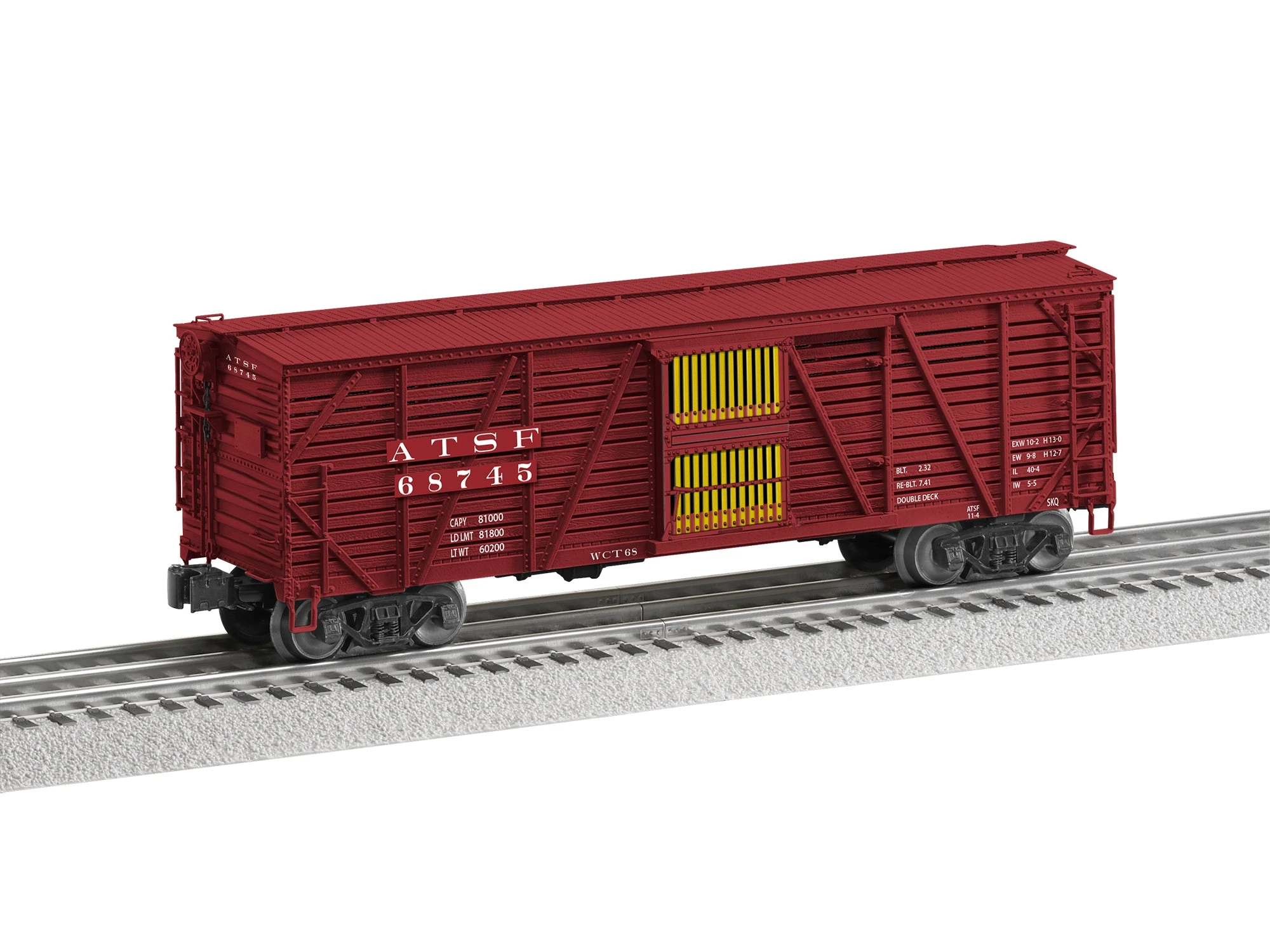 Lionel 2226870 O Scale VisionLine Stock Car 3 Pack Santa Fe ATSF 68745 68750 68762 3 Lionel 2226870 O Scale VisionLine Stock Car 3 Pack Santa Fe ATSF 68745 68750 68762