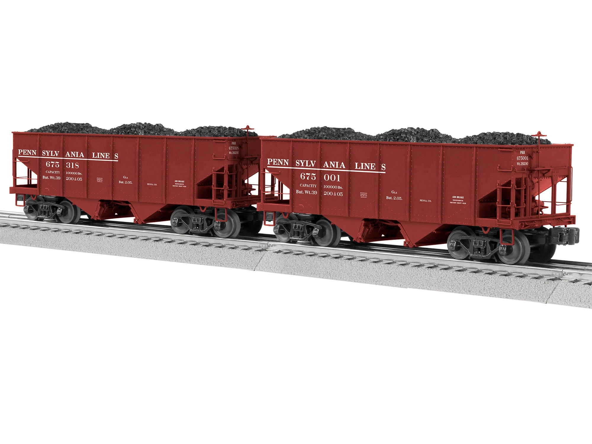 Lionel 2226940 O Scale GLa 2 Bay Open Coal Hopper Pennsylvania Lines 2 Pack BTO 3 Lionel 2226940 O Scale GLa 2 Bay Open Coal Hopper Pennsylvania Lines 2 Pack BTO