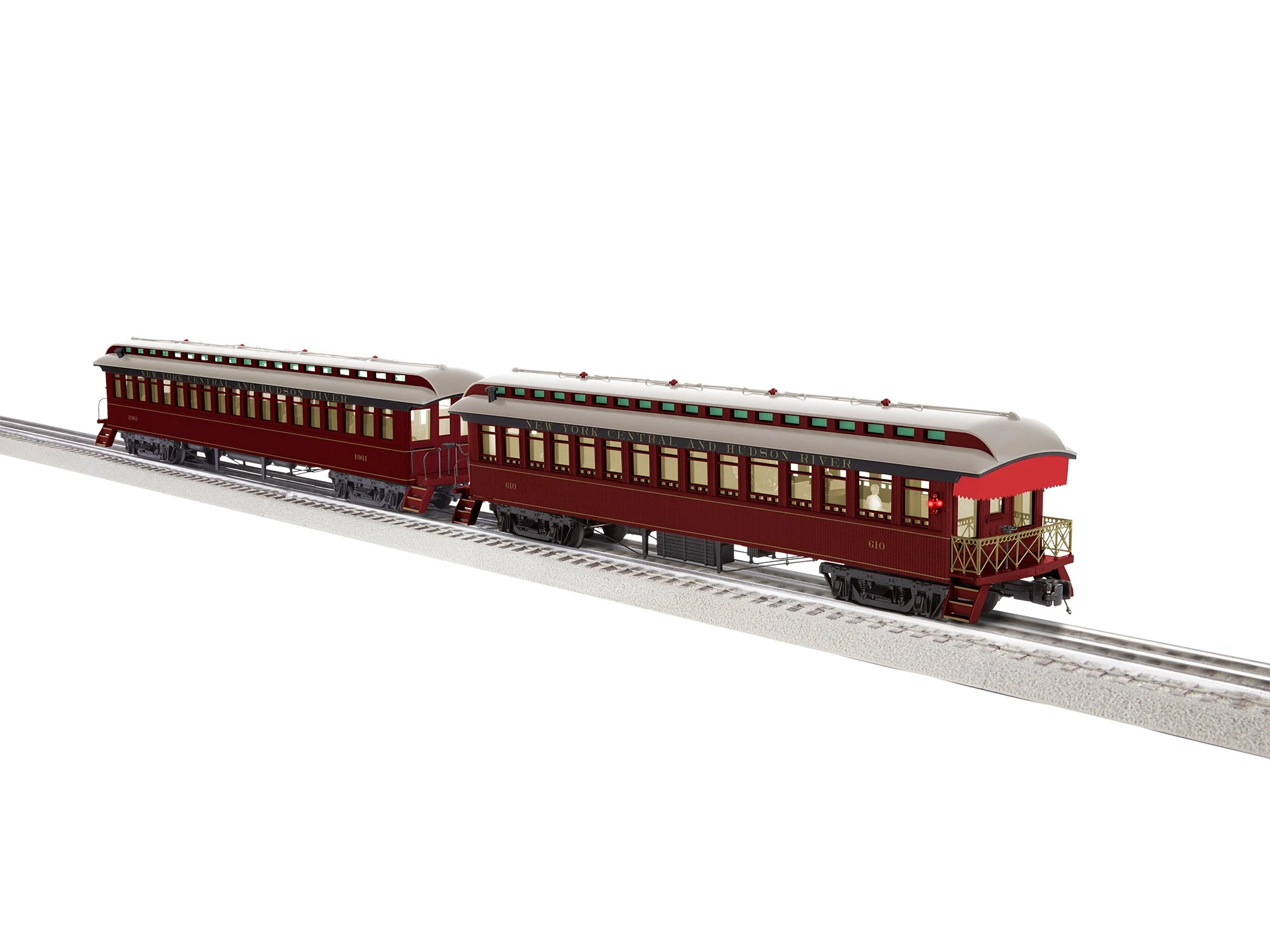 Lionel 2227450 O Scale Wood Coach And Observation Set New York Central NYC&HR 2 Pack 3 Lionel 2227450 O Scale Wood Coach And Observation Set New York Central NYC&HR 2 Pack