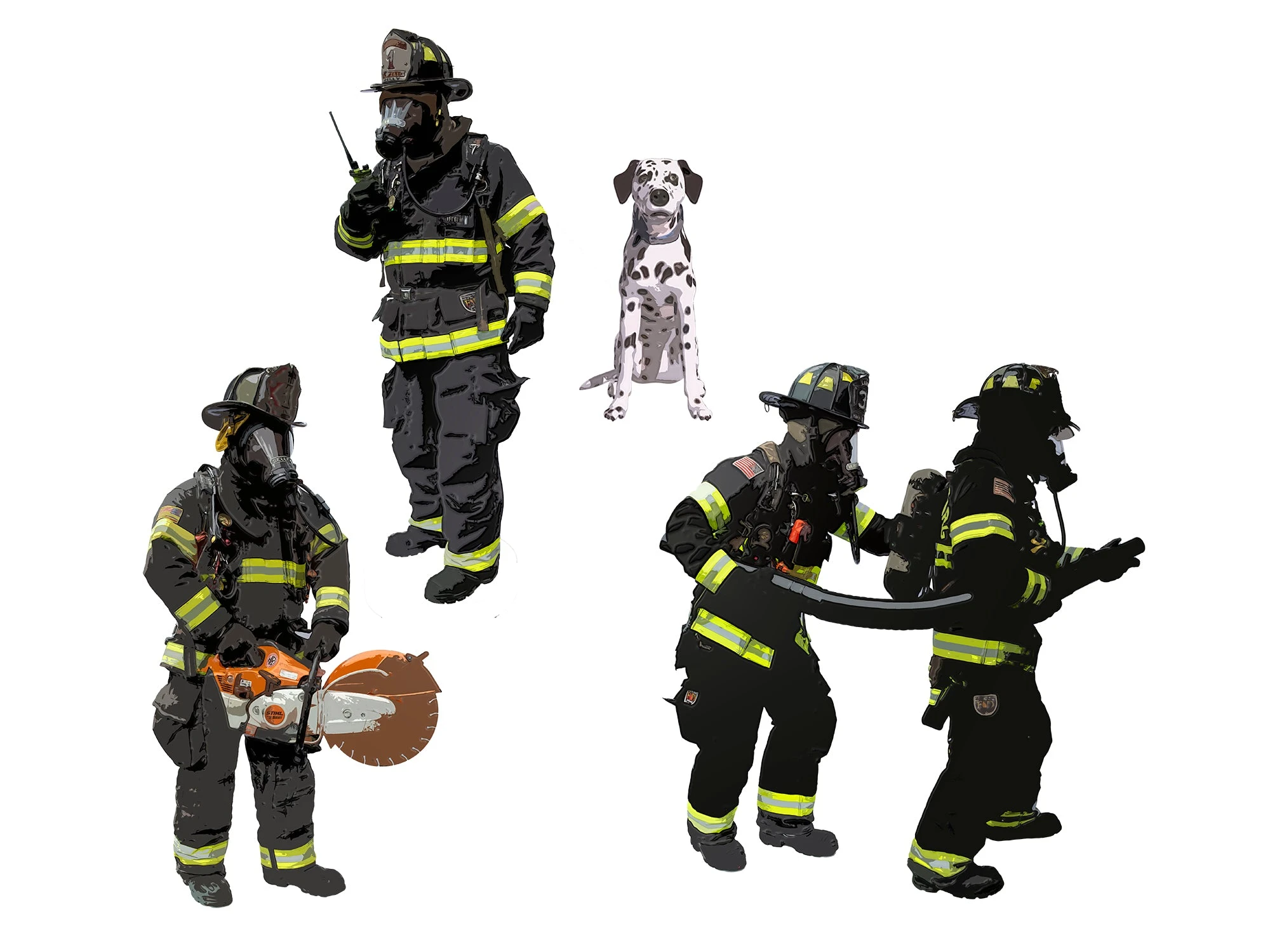 Lionel 2230180 O Gauge Firefighter Figures With Dalmatian Dog 3 Lionel 2230180 O Gauge Firefighter Figures With Dalmatian Dog