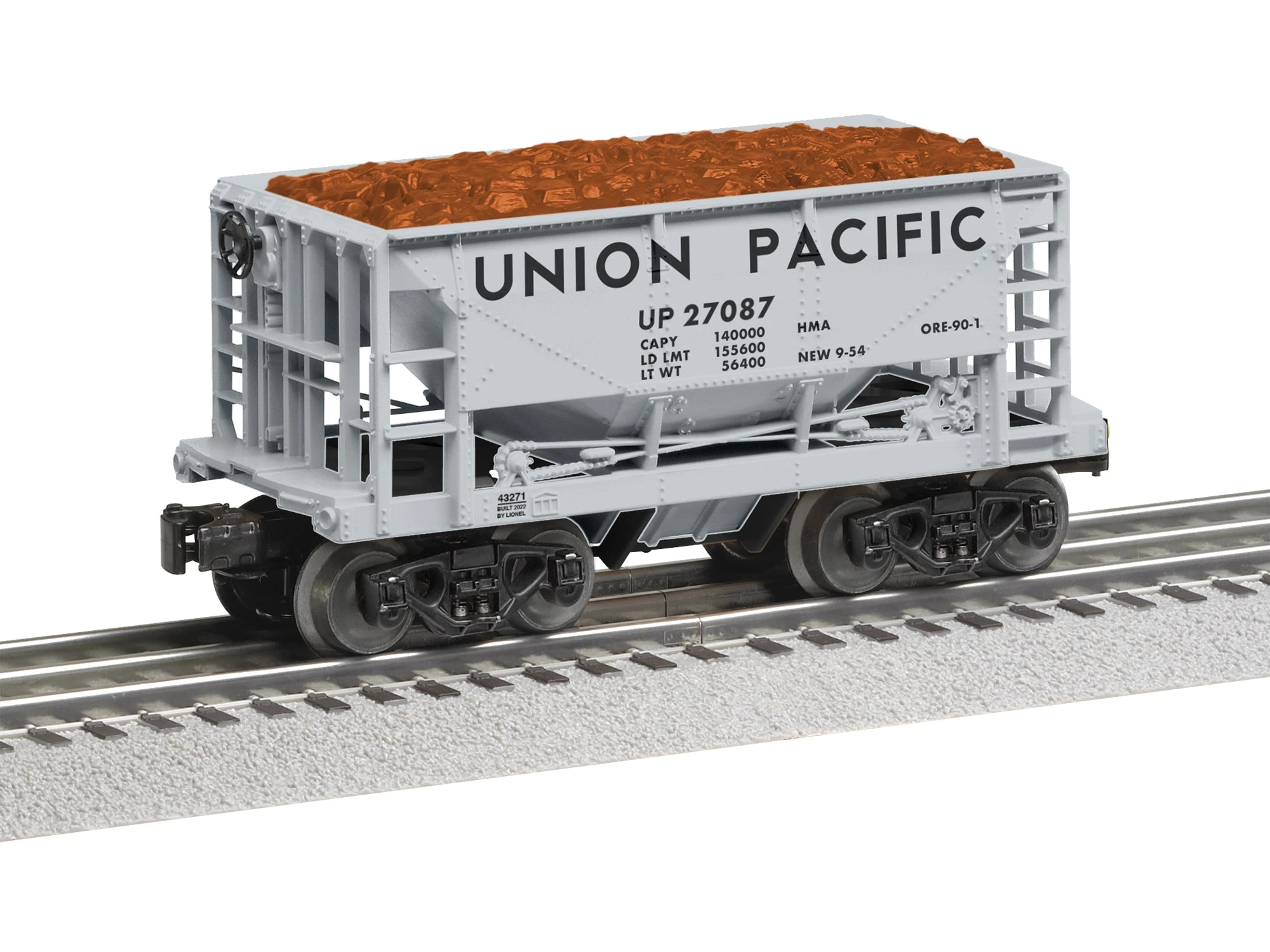 Lionel 2243270 O Gauge Union Pacific UP Ore Car 6 Pack #2 4 Lionel 2243270 O Gauge Union Pacific UP Ore Car 6 Pack #2 - Image 2
