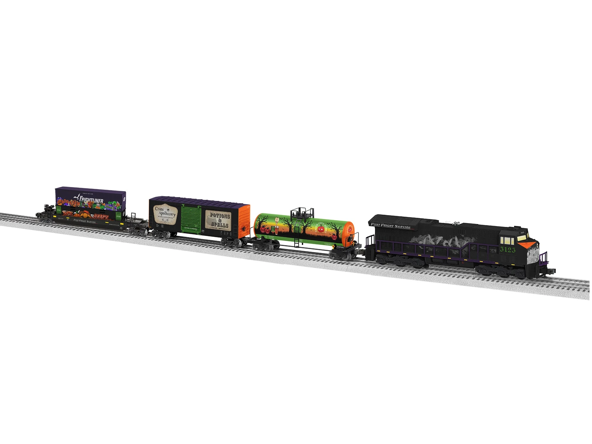 Lionel 2323050 O Gauge LionChief Halloween Fast Fright Train Set 3 Lionel 2323050 O Gauge LionChief Halloween Fast Fright Train Set