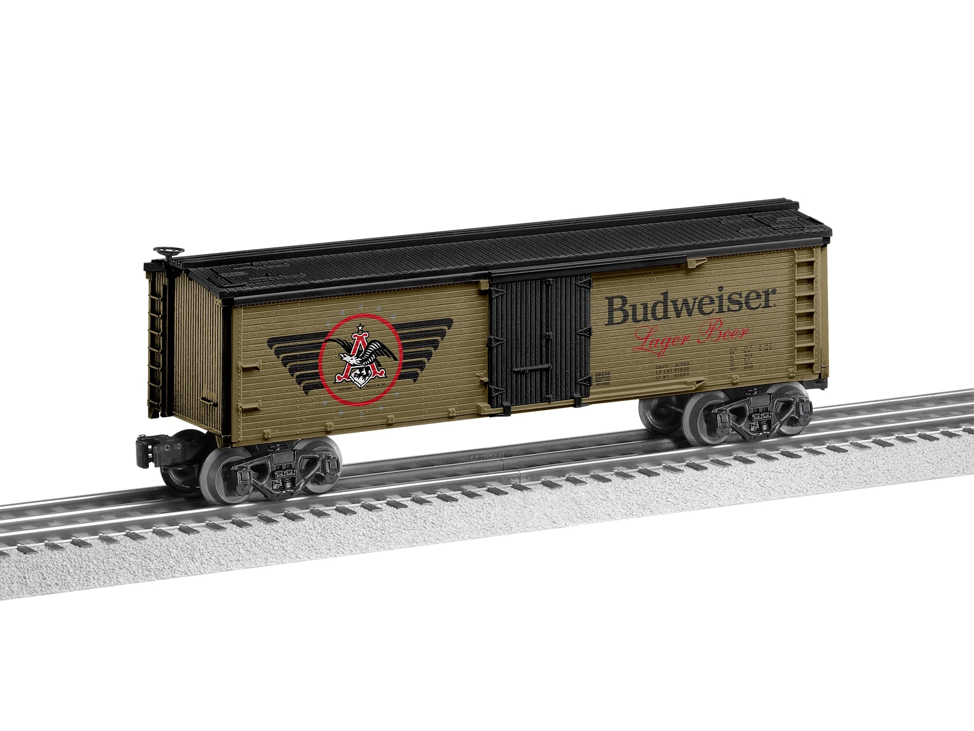 Lionel 2328230 O Gauge Anheuser Busch Budweiser Military Heritage Reefer 3 Lionel 2328230 O Gauge Anheuser Busch Budweiser Military Heritage Reefer