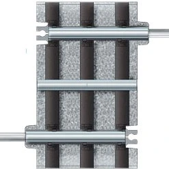 Lionel 6-12074 O Gauge FasTrack 1-3/8" Straight With Out Roadbed