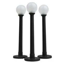 Lionel 6-12926 O Gauge #64 Globe Street Lamps (3-Pack)