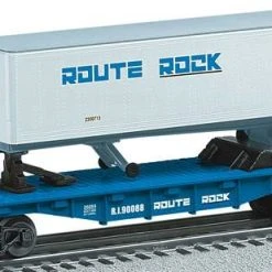 Lionel 6-26064 O Gauge Rock Island Flatcar With Trailer - NOS