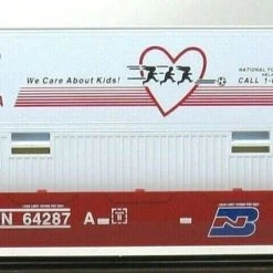 Lionel 6-52101 O Gauge Chicagoland Club Car BN Maxi-Stack Well Car With Containers - NOS