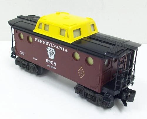 Lionel 6-6908 O Gauge Illuminated Caboose Pennsylvania Railroad PRR - NOS 3 Lionel 6-6908 O Gauge Illuminated Caboose Pennsylvania Railroad PRR - NOS